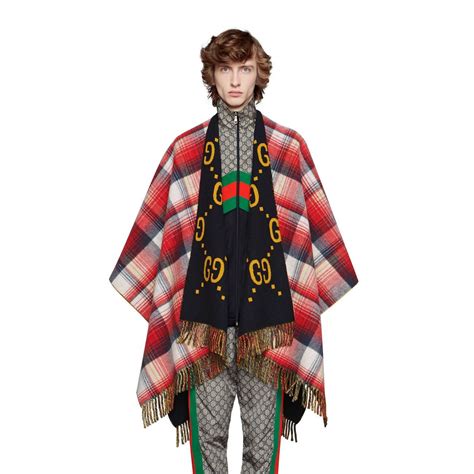 gucci poncho ladies|gucci poncho black.